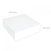 Donut Box 4 Cavity 21x21x6.5cm – Holds Four Donuts Securely

