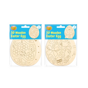 Easter 3D Wooden Egg Kit Assorted