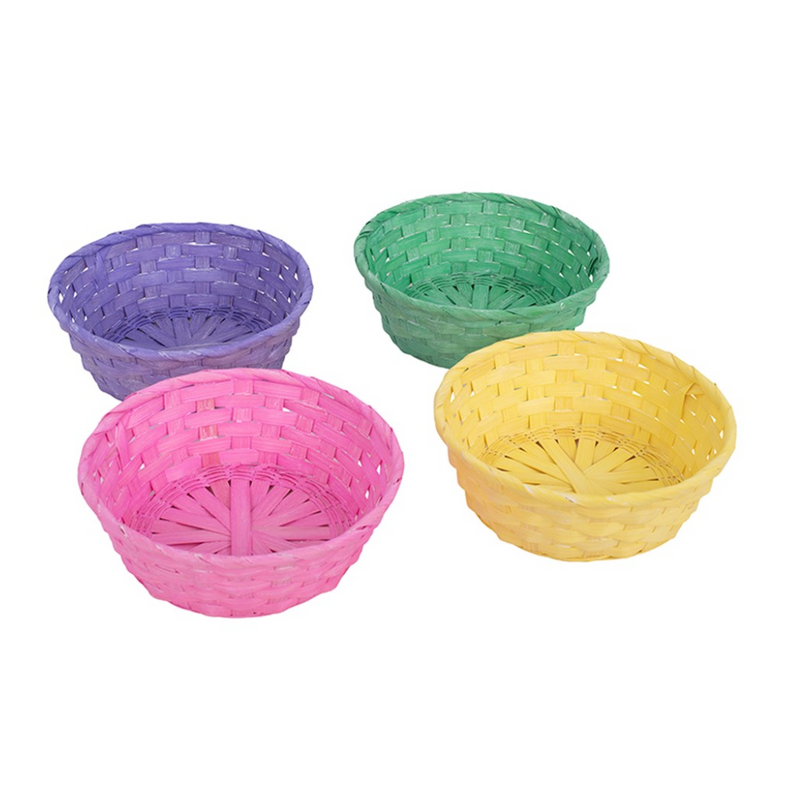 Easter Basket 20x7cm 4 Assorted