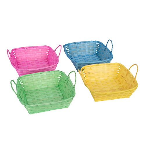 Easter Basket 26x25x8.5cm 4 Assorted 