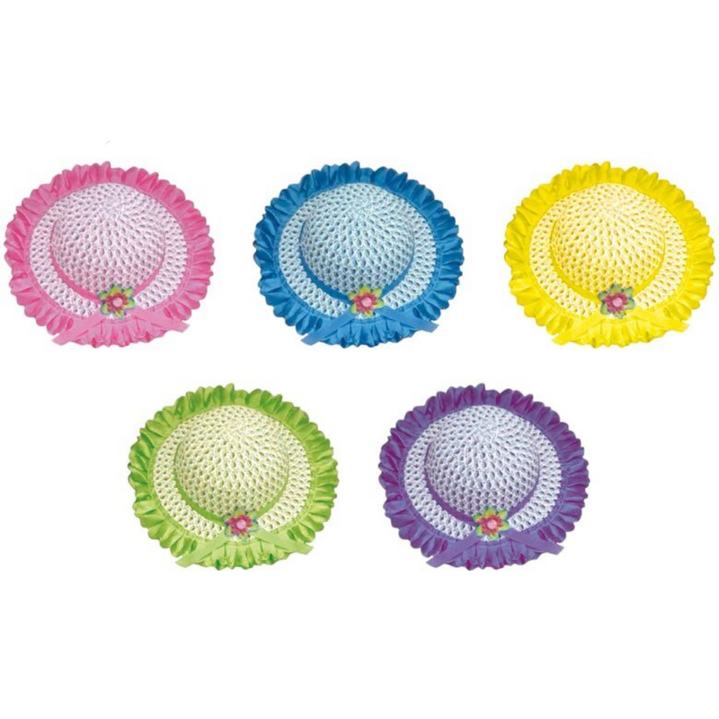 Easter Bonnet with Frills 30cm Assorted