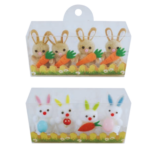 Easter Bunnies 4pk Assorted