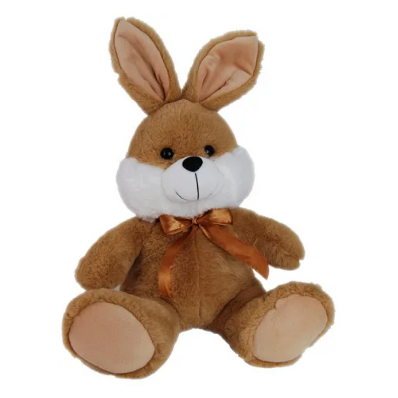 EASTER BUNNY BEANIE BROWN 30CM