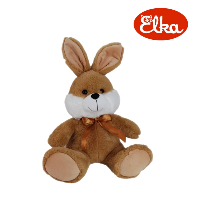 EASTER BUNNY BEANIE BROWN 30CM