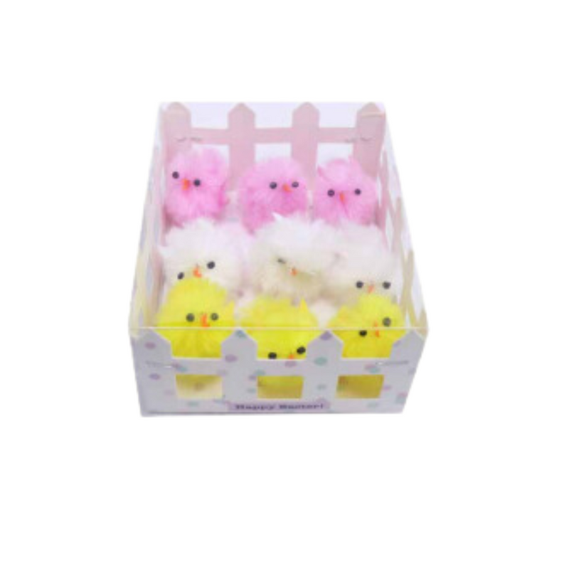 Easter Chunky Chicks 9Pk Mixed