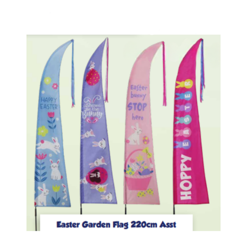 Easter Garden Flag 220Cm Assorted