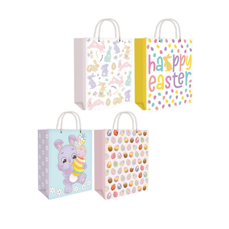 Easter Gift Bag Kids Medium 18x22.7cm 4 Assorted