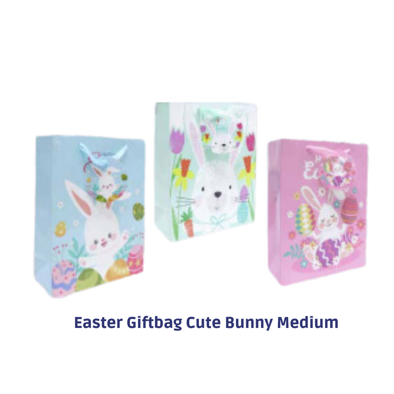 Easter Giftbag Cute Bunny Med Assorted