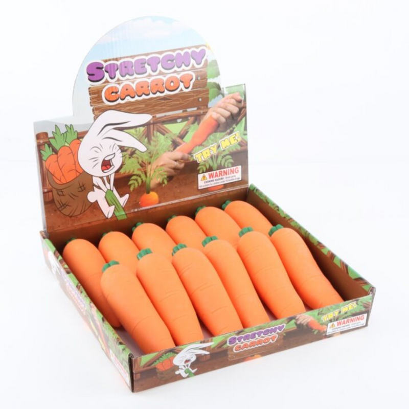 Easter Squeeze & Stretch Toy Carrot