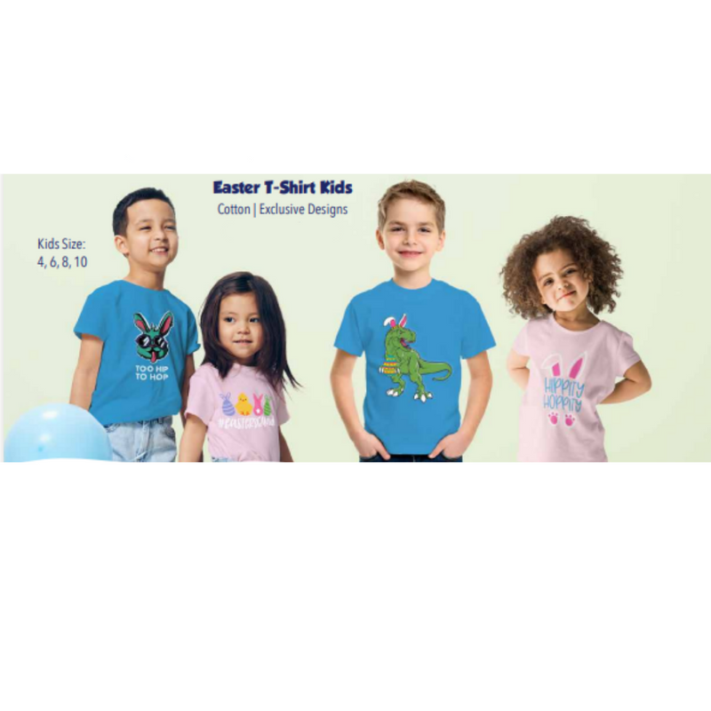 Easter T Shirt Kids Assorted