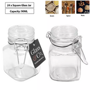 Elle 90Ml Sq Spice Clip Jar