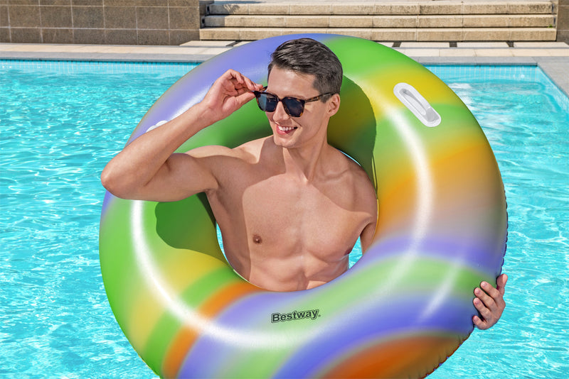 Rainbow Jumbo Swim Ring 119cm