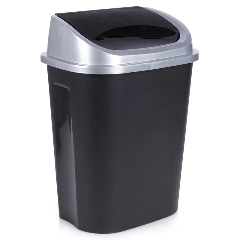 Dustbin Pp 25 Liter Black Grey