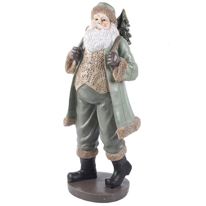 European Resin Sage Santa 19.5x18x47cm