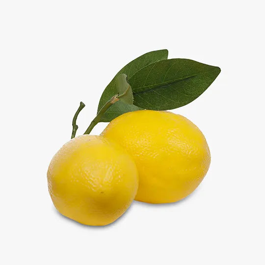 Fruit Lemon Cluster w/ Leaf Yellow 15cml