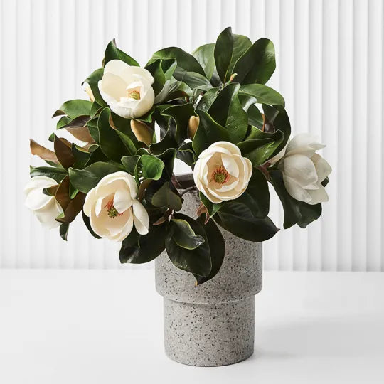 Magnolia Leaf Spray Green 83cml