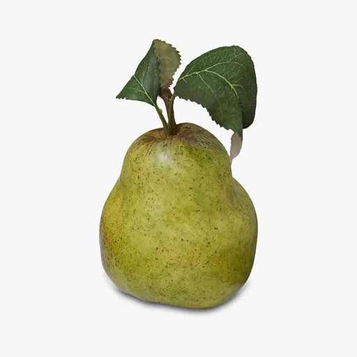 Fruit Pear w/Leaf Green 11cml
