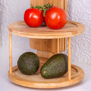 Clevinger 2 Tier Bamboo Lazy Susan 25cm – thumbnail