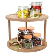 Clevinger 2 Tier Bamboo Lazy Susan 25cm – thumbnail