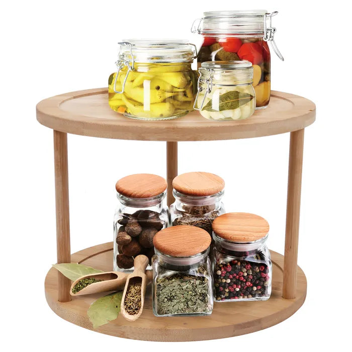 Clevinger 2 Tier Bamboo Lazy Susan 25cm