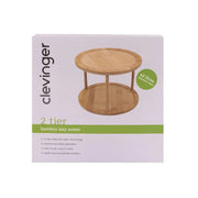Clevinger 2 Tier Bamboo Lazy Susan 25cm – thumbnail
