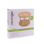 Clevinger 2 Tier Bamboo Lazy Susan 25cm – thumbnail