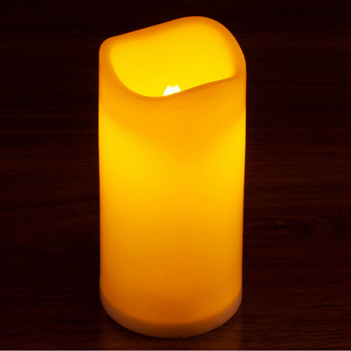 Flickering Led Candle D10X25Cmh