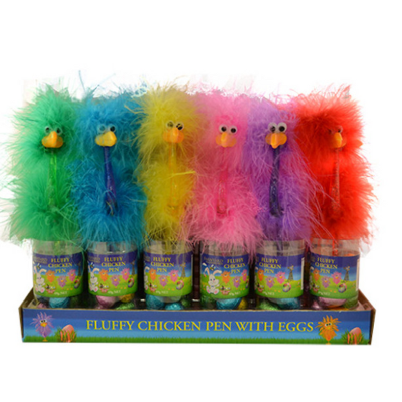 Fluffy Chicken Pen With Easter Eggs 50g