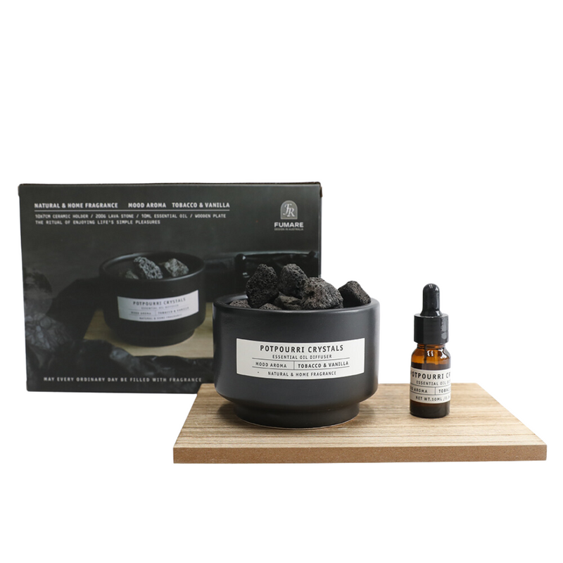 Fumare Oil Ceramic Gift Set: Black Tobacco & Vanilla