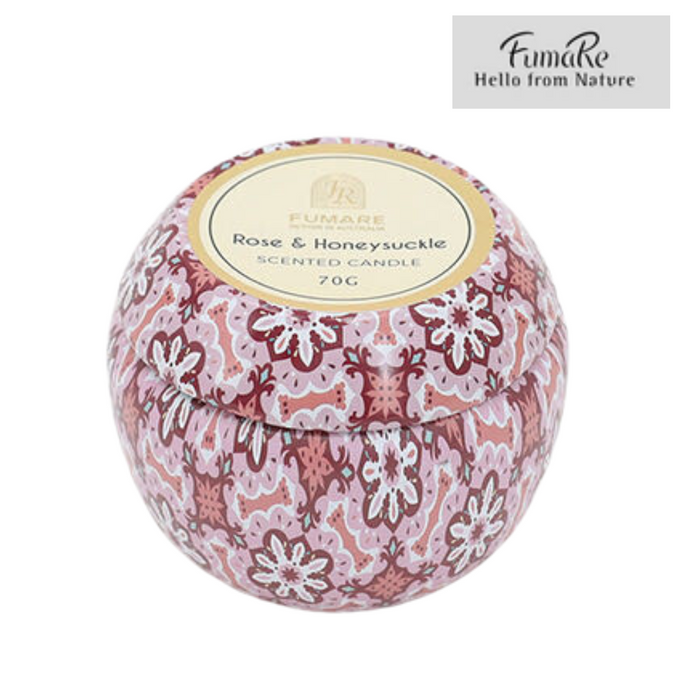 Fumare Tin Candle 70G Pink Rose & Honeysuckle