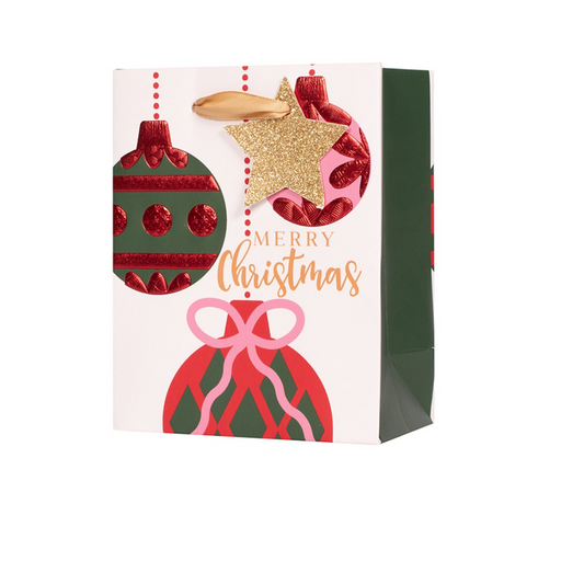Gift Bag Christmas Bauble Large 26X32.4X12.7Cm