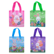 Gift Bag Reusable Easter 4pk Small Assorted
