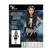 Girl Skeleton Dress 2 Asstd 