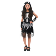 Girl Skeleton Dress 2 Asstd 