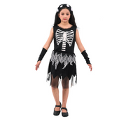 Girl Skeleton Dress 2 Asstd 