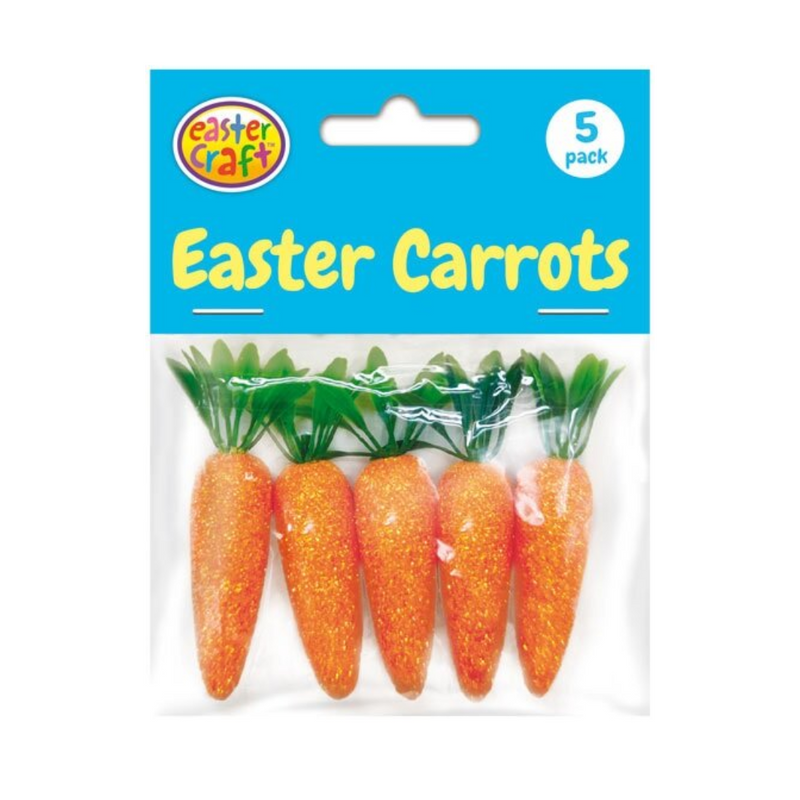 Glitter Carrots 5 Pack