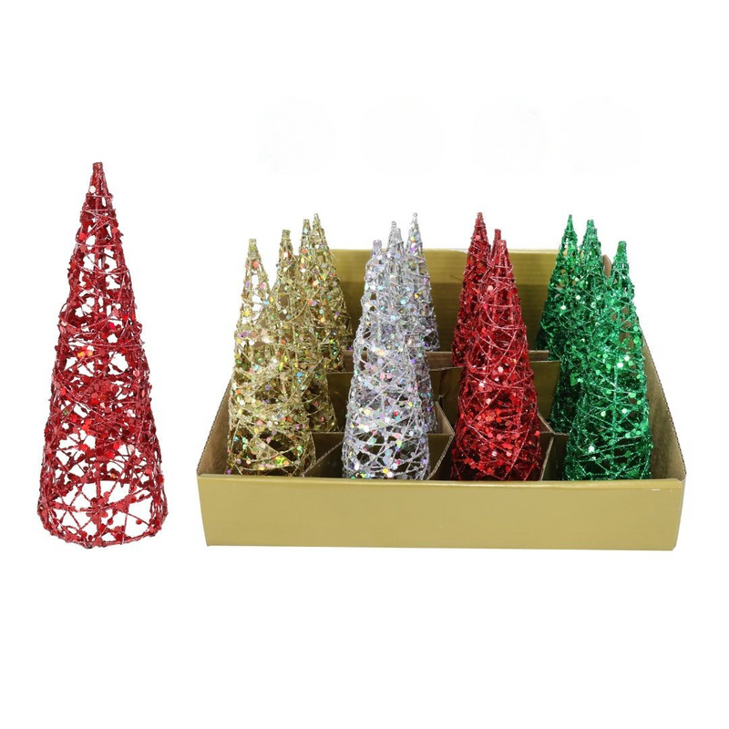 Glitter Cone Tree 15cm