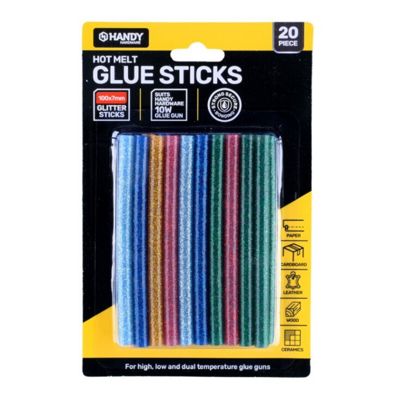 Glue Gun Stick Glitter Glue 100mm x 7mm 20pc