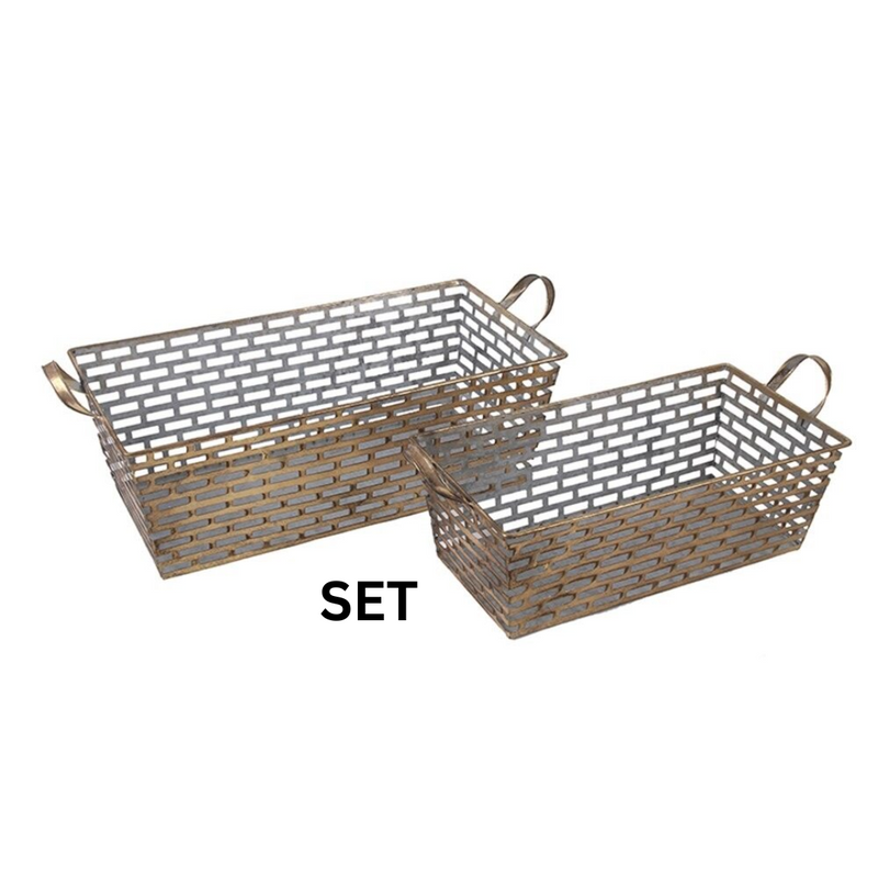 Gold Metal Pots SET