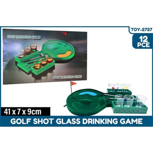  Golf Shot Glass Drinking Game set 12Pce