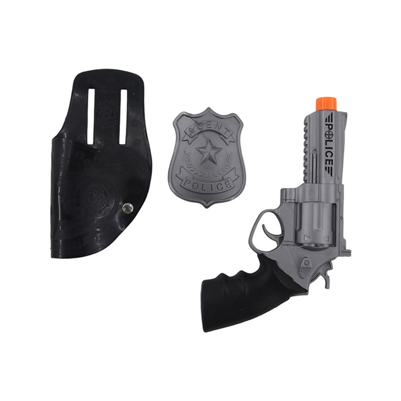 Gun, Holster & Badge Set 3Pc