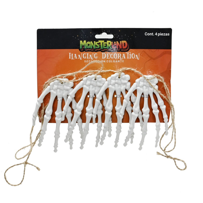 Hanging Skeleton Hands 12Cm
