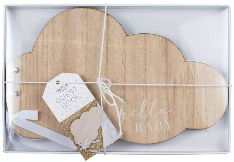Hello Baby Cloud Guest Book Ginger Ray