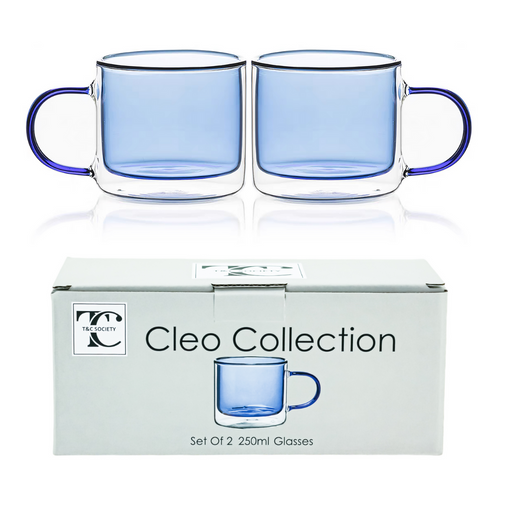 Hued Cups 250ml Blue Set of 2