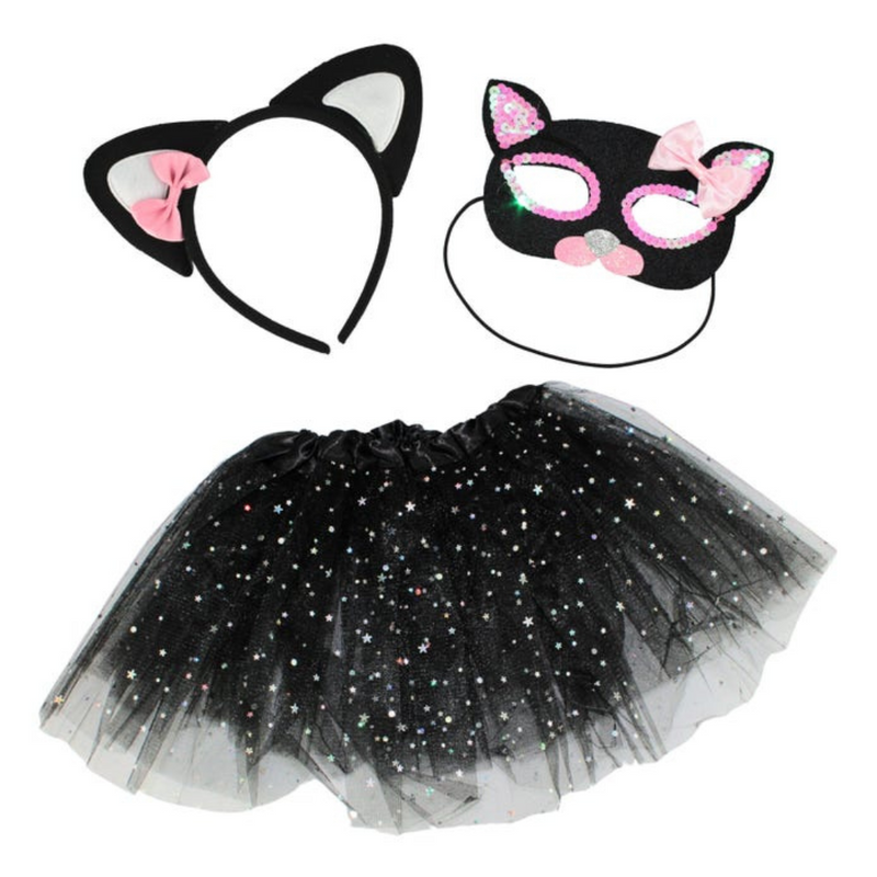 Instant Cat Kit-Headband, Mask, Tutu 3Pc