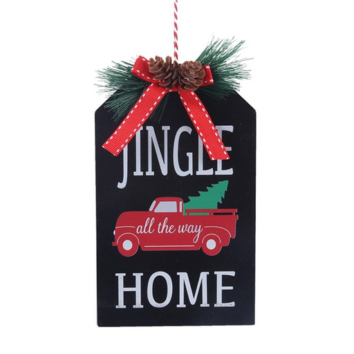 Jingle All The Way Home Sign 9.2x15.2cm