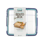 Joie 4 Compartment Clear Bento Box with secure lid, ideal for meal prep, snacks, and lunches