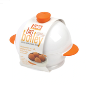 Joie Eggy Boiler holds up to 4 eggs, perfect for microwave or stovetop boiling with a fun egg-shaped design. – thumbnail