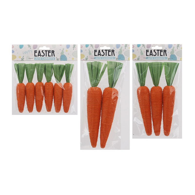 Jute Carrots 3 Assorted