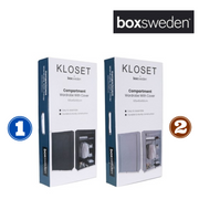 KLOSET PORTABLE WARDROBE WITH COVER 105X45X160CM – thumbnail